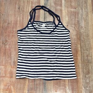 BP. Strappy Scoop-Neck Camisole in Navy/White Stripe